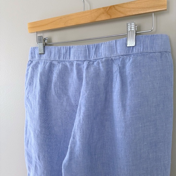 J.Jill Blue Linen Capri Pants - Picture 7 of 11